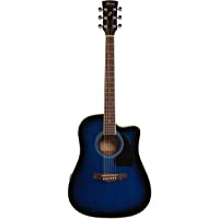 Ibanez PF15ECE-TBS Guitarra electroacústica- Transparente Blue Sunburst